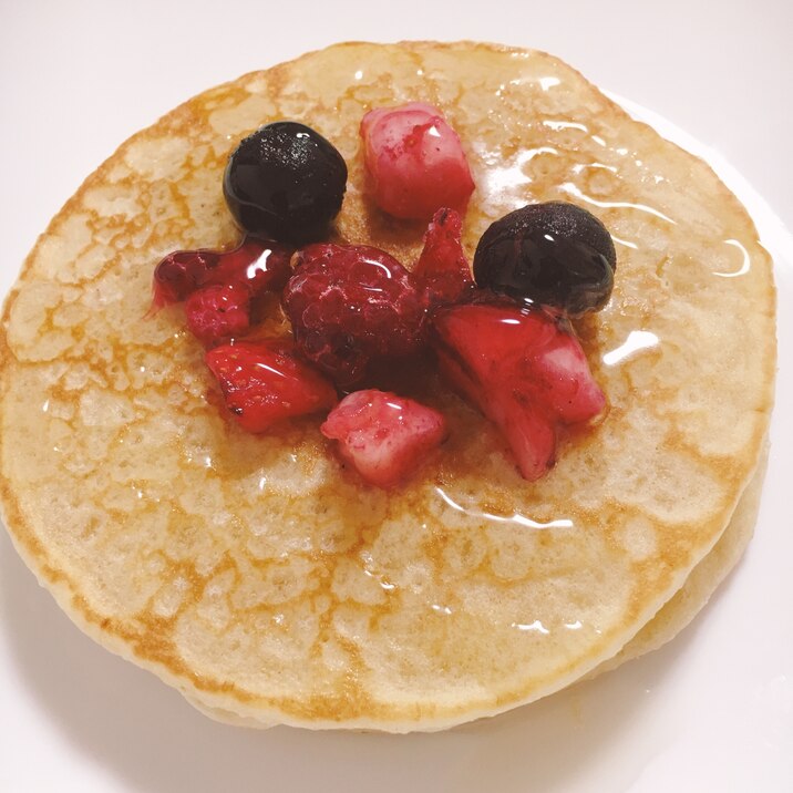 ベリーとはちみつのパンケーキ レシピ 作り方 By おこめ121 楽天レシピ ベリーとはちみつのパンケーキ レシピ 作り方 By おこめ121 楽天レシピ